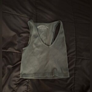 Seriously Soft Seamless Ribbed Tank Top - Sage Green
